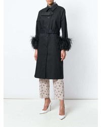 Женский черный плащ от Prada