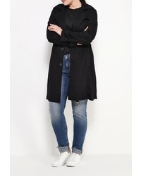 Женский черный плащ от Fiorella Rubino