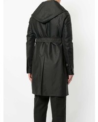 Мужской черный плащ от Rick Owens