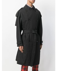 Мужской черный плащ от Raf Simons