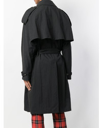 Мужской черный плащ от Raf Simons