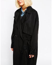 Женский черный плащ от Cheap Monday