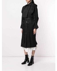 Женский черный плащ от Eudon Choi