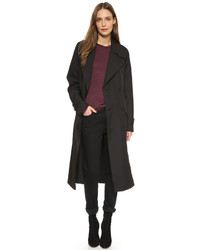 Женский черный плащ от Alexander Wang