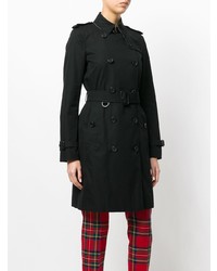 Женский черный плащ от Burberry