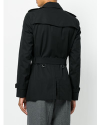 Мужской черный плащ от Burberry