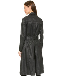 Женский черный плащ от Helmut Lang