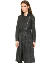 Женский черный плащ от Helmut Lang