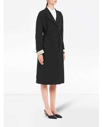 Женский черный плащ от Prada