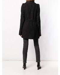 Женский черный плащ от Ann Demeulemeester