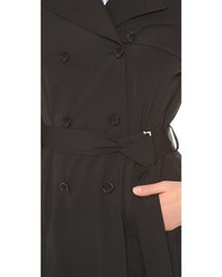 Женский черный плащ от Theory