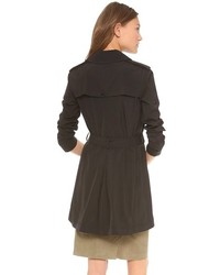 Женский черный плащ от Theory