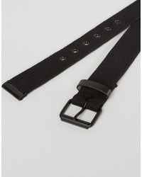 Мужской черный плетеный ремень от Asos