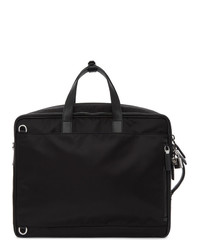 Черный портфель из плотной ткани от Prada