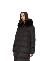 Женский черный пуховик от Yves Salomon Army