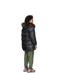 Женский черный пуховик от Yves Salomon Army