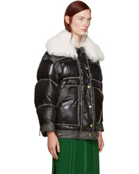 Женский черный пуховик от Burberry