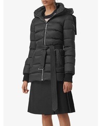 Женский черный пуховик от Burberry