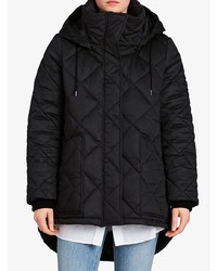 Женский черный пуховик от Burberry