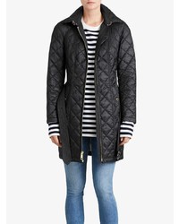 Женский черный пуховик от Burberry