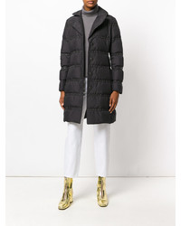 Женский черный пуховик от Salvatore Ferragamo