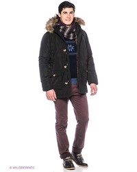 Мужской черный пуховик от F5