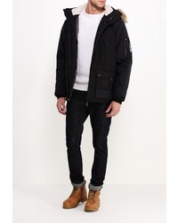 Мужской черный пуховик от FIVE seasons