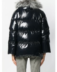 Женский черный пуховик от Ermanno Scervino