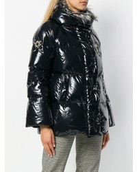 Женский черный пуховик от Ermanno Scervino