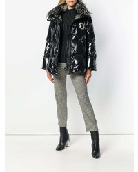 Женский черный пуховик от Ermanno Scervino