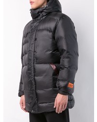Мужской черный пуховик от Heron Preston