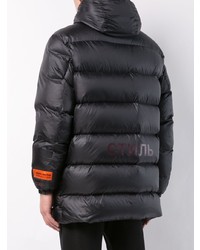 Мужской черный пуховик от Heron Preston