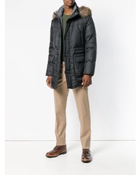 Мужской черный пуховик от Canali