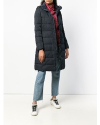 Женский черный пуховик от Emporio Armani