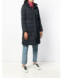 Женский черный пуховик от Emporio Armani