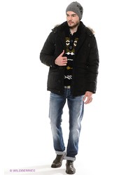 Мужской черный пуховик от Sela