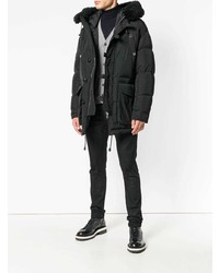 Мужской черный пуховик от DSQUARED2