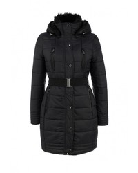 Женский черный пуховик от Troll