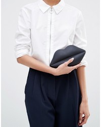 Черный резиновый клатч от Lulu Guinness