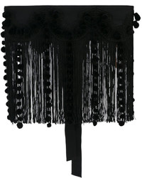 Женский черный ремень с вышивкой от No.21