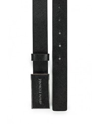 Мужской черный ремень от Armani Exchange
