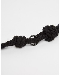 Мужской черный ремень от Asos