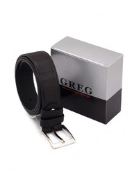 Мужской черный ремень от GREG