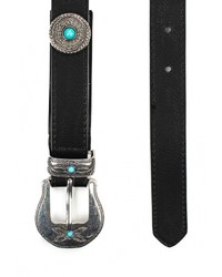 Женский черный ремень от Mango