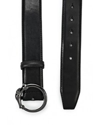 Мужской черный ремень от Trussardi