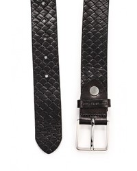 Мужской черный ремень от Trussardi Jeans