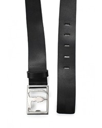 Мужской черный ремень от Trussardi Jeans