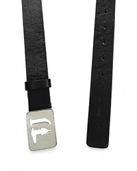 Мужской черный ремень от Trussardi Jeans