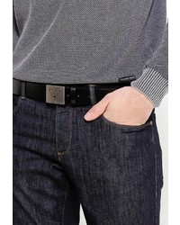 Мужской черный ремень от Versace Jeans