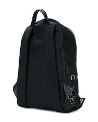 Мужской черный рюкзак из плотной ткани с вышивкой от Dolce & Gabbana